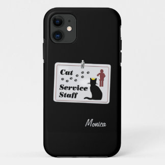Cat Service Staff iPhone 11 Case