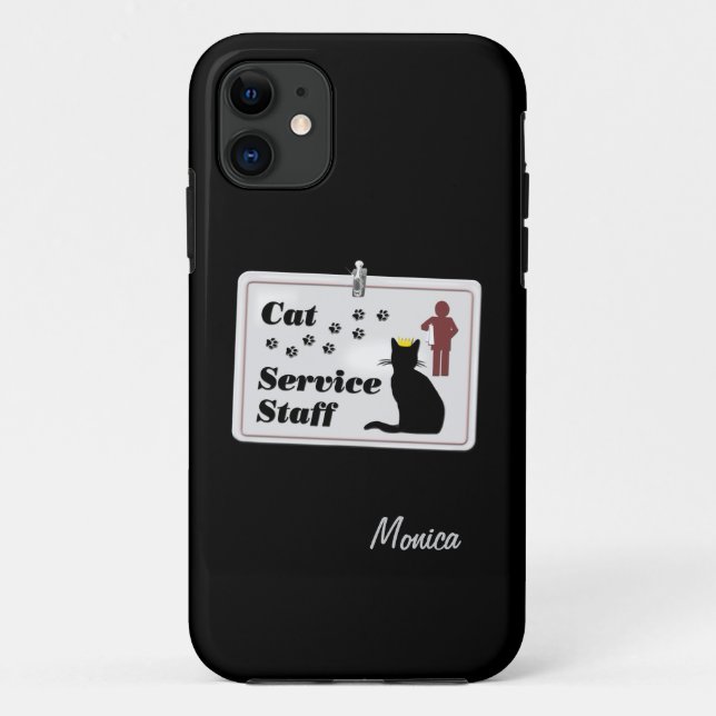 Cat Service Staff Case-Mate iPhone Case (Back)