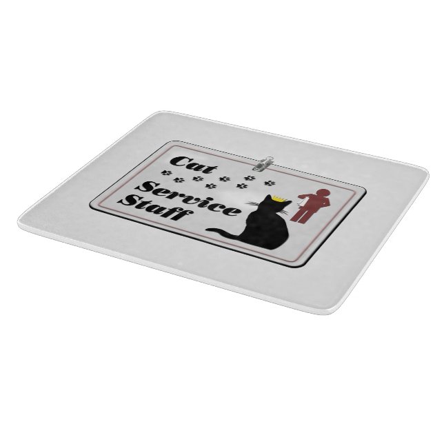 Cat Service Staff Cutting Board (Corner)