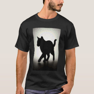 Cat Shadow Cute Kitten Feline Pet Owner Men Women  T-Shirt