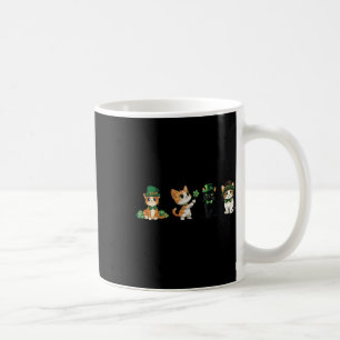 Cat Shamrock St Patricks Day Cute Kitten Lover Iri Coffee Mug