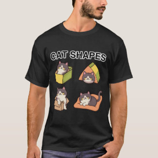 Cat Shapes - Playful and Adorable Feline Designs f T-Shirt