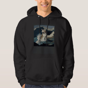 Cat Shark Waves Hoodie