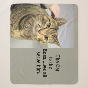 Cat sherpa blanket