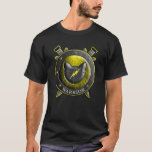Cat Shield Swords Thunder Funny for Kids  T-Shirt