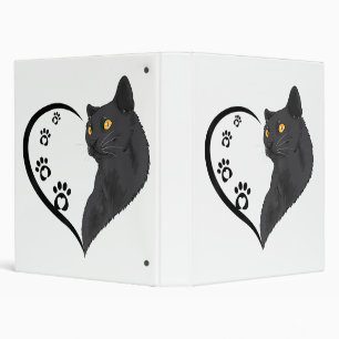 Cat Shirt Cat Shirts For Women Girls Kids Cute Hea 3 Ring Binder