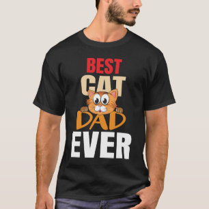 Cat-Shirt Men Best Cat Dad Ever Funny Dad  t-shirt
