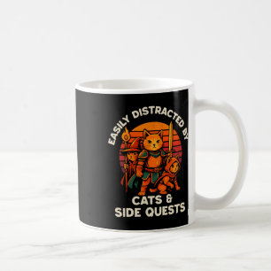 Cat Side Quest Funny Cats Tabletop Gamer Nerd Men Coffee Mug