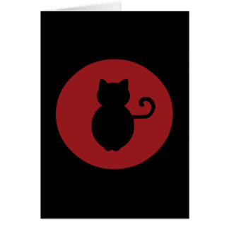 Cat Signal Silhouette Cards
