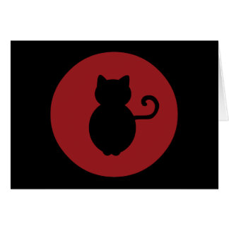 Cat Signal Silhouette Cards