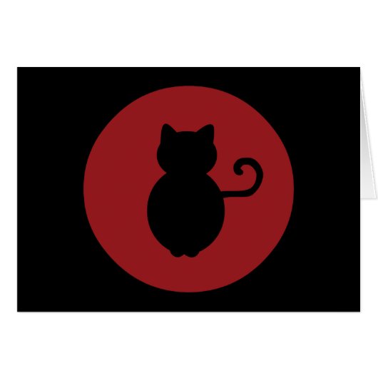 Cat Signal Silhouette Cards (Front Horizontal)