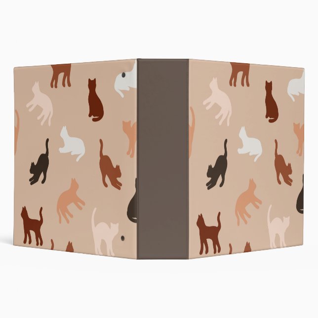 Cat silhouette 3 ring binder (Background)