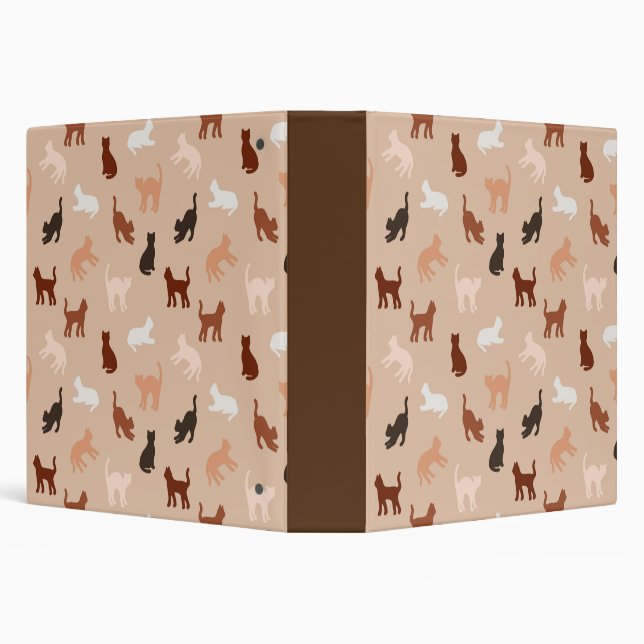 Cat silhouette 3 ring binder (Background)