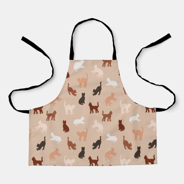 Cat silhouette apron (Front)