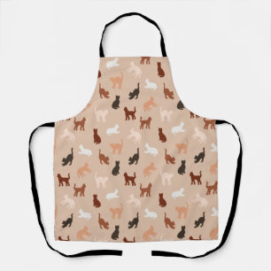 Cat silhouette apron