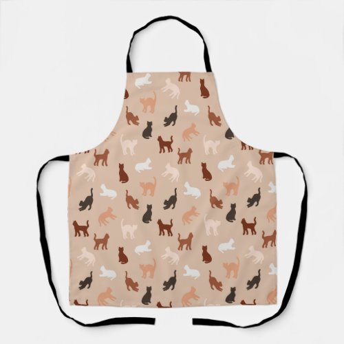 Cat silhouette apron