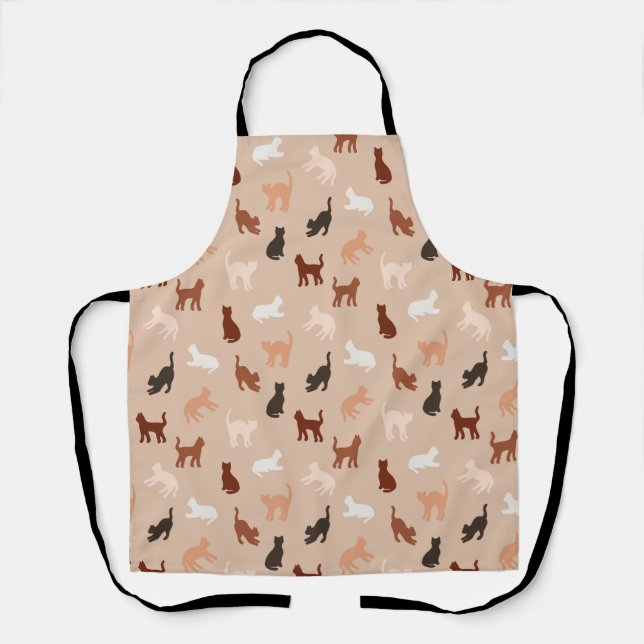 Cat silhouette apron (Front)