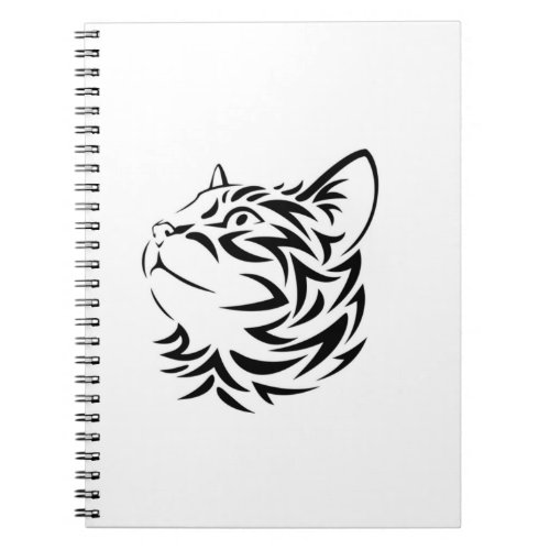 Cat silhouette art notebook