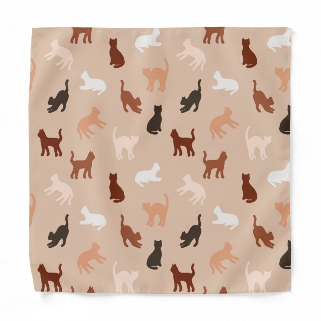 Cat silhouette bandana (Front)