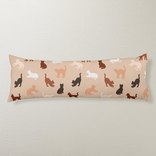 Cat silhouette body pillow (Front)