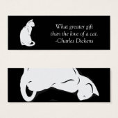 Cat Silhouette Bookmark (Front & Back)