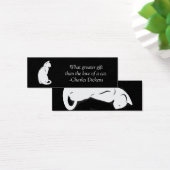 Cat Silhouette Bookmark (Desk)