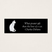 Cat Silhouette Bookmark (Front)