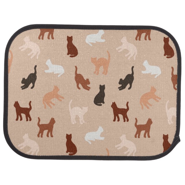Cat silhouette car floor mat (Rear)