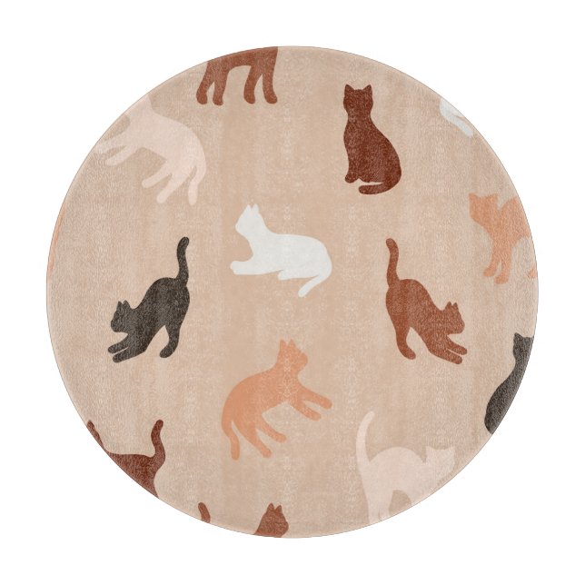 Cat silhouette cutting board (Front)