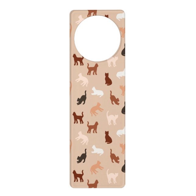 Cat silhouette door hanger (Front)