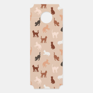 Cat silhouette door hanger