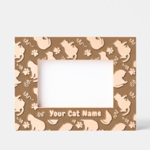 Cat Silhouette  Engraved Frames