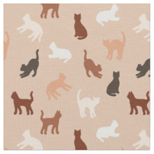 Cat silhouette fabric