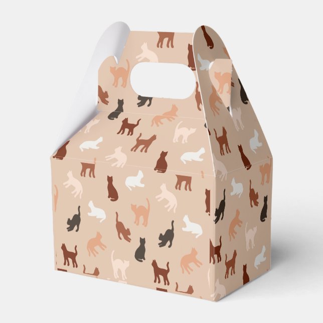 Cat silhouette favor boxes (Front Side)
