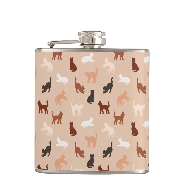 Cat silhouette flask (Front)