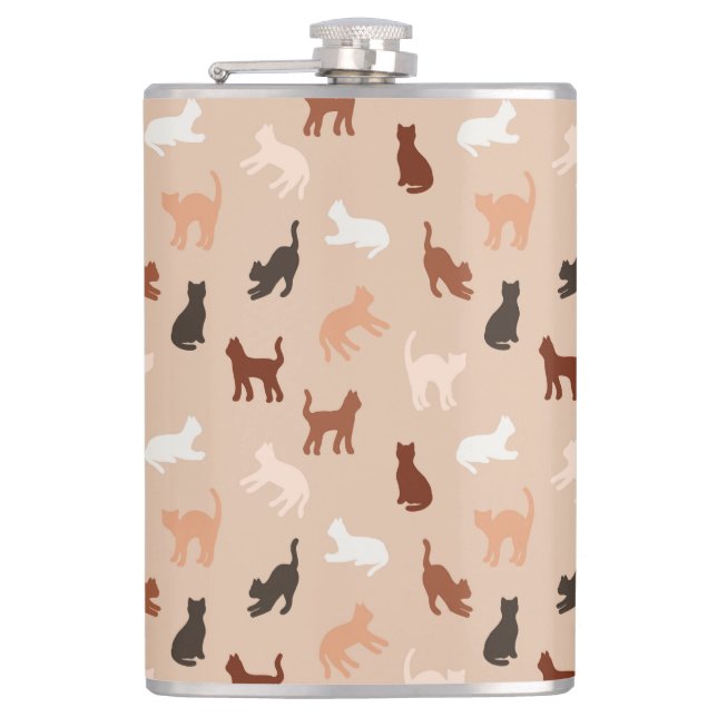 Cat silhouette flask (Front)