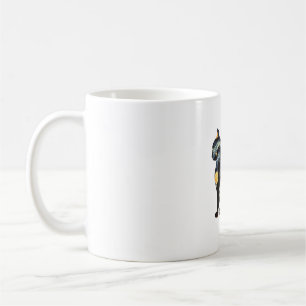 Cat Silhouette Halloween Van Gogh Starry Night Bla Coffee Mug