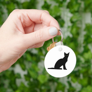 Cat Silhouette Keychain