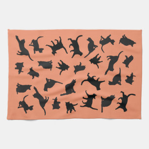 Cat Silhouette Kitchen Towel