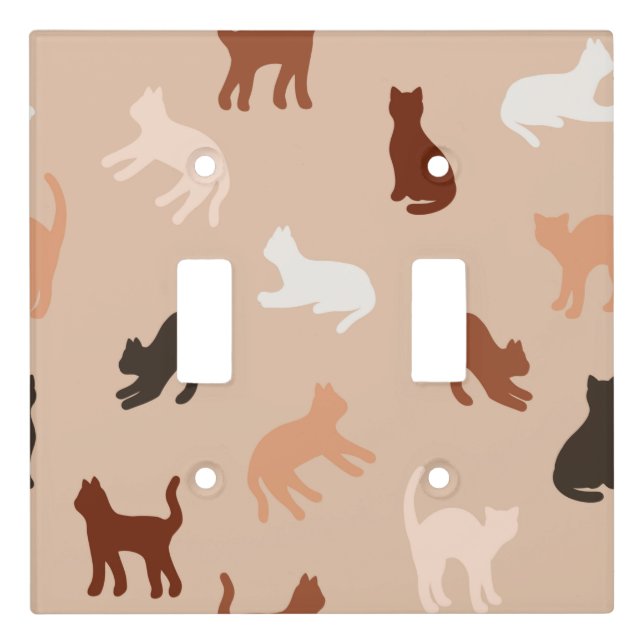Cat silhouette light switch cover (Front)
