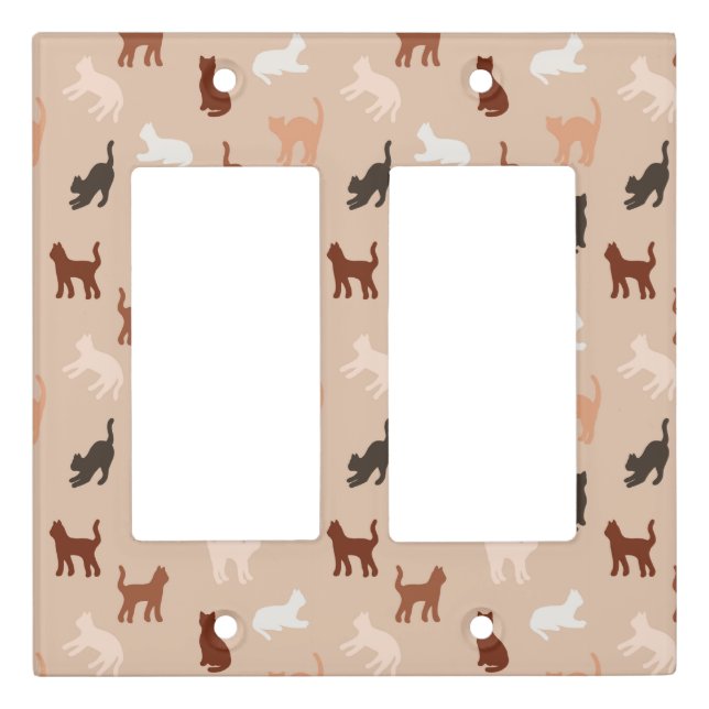 Cat silhouette light switch cover (Front)