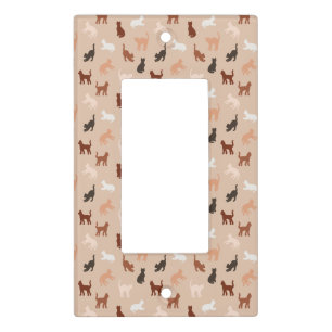 Cat silhouette light switch cover