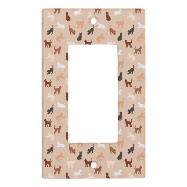 Cat silhouette light switch cover (Front)