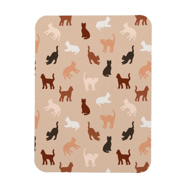 Cat silhouette magnet (Vertical)