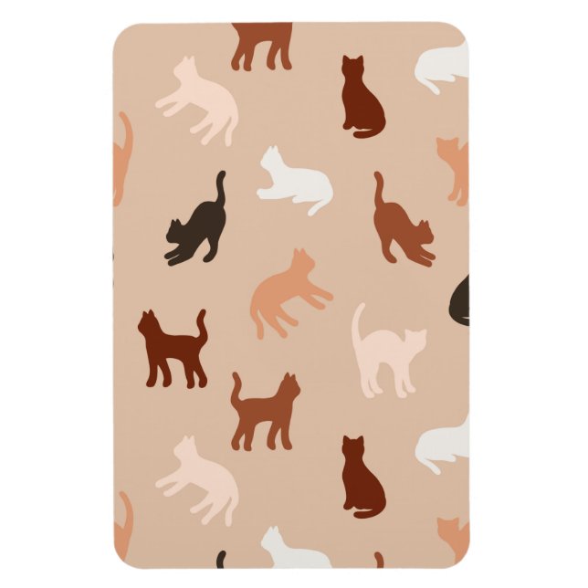 Cat silhouette magnet (Vertical)