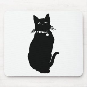 Cat Silhouette Mouse Pad