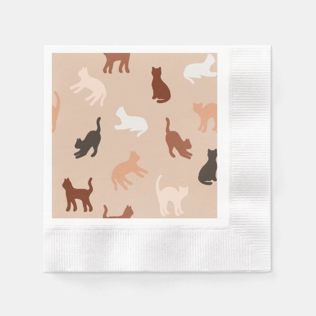 Cat silhouette napkins (Front)