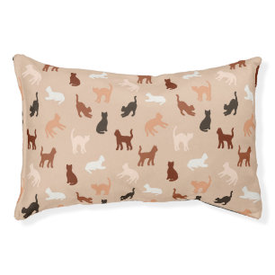 Cat silhouette pet bed