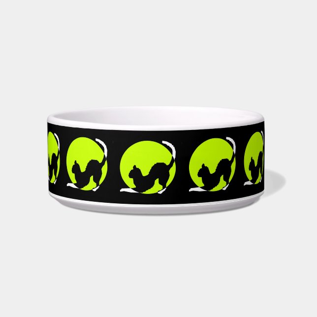 Cat Silhouette Pet Bowl (Right)