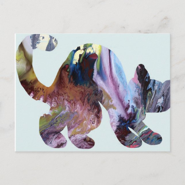 Cat silhouette postcard (Front)